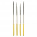 Diamond Needle Files 4 5mm X 180mm Round Type File Handles Hand Tool For Metal Wood Stone Marble 4pcs 