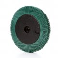 Scotch-brite Radial Bristle Brush Aluminum Oxide 6000 Rpm 8 Diameter X 1 Width 50 Grit Green Pack Of