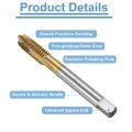 Spiral Point Plug Threading Tap 3 8-16 Unc Thread Ground Threads H2 Flutes High Speed Steel Hss 6542 Titanium Coated Round