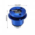 X Autohaux Aluminum Alloy Steering Wheel Quick Release Disconnect 3 Holes Hub 0 26 Bore Blue