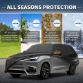 Waterproof Outdoor Car Cover For Lexus Tx 210d Pu Oxford Fabric Sun Rain Snow Hail Protection Black With Reflective Warning