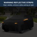 Waterproof Outdoor Car Cover For Lexus Tx 210d Pu Oxford Fabric Sun Rain Snow Hail Protection Black With Reflective Warning