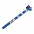 Uxcell Forstner Wood Boring Drill Bit 22mm Dia Hole Saw Carbide Alloy Steel Tip Hex Shank Cutting For Hinge Plywood Tool Blue