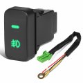 Front Dash Mount Fog Light Lamp Switch With Wiring Harness For Acura Rsx Honda Civic Element Fit 2001-2011 Matte Black 