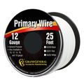 White 12 Gauge Primary Wire 25 Ft Spool Pvc Outer Jacket For Trucks Rvs And Boats Model 55252 