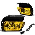 Chevy Silverado Pair Of Bumper Driving Fog Lights Wiring Kit Switch Amber Lens
