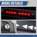 Auto Dynasty Carbon Fiber Look Sequential Triangle Led 3rd Third Tail Brake Light Stop Lamp Compatible With Chevy Gmc Gmtk2xx