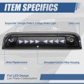 Led Third Brake Light For 2014 2020 Chevrolet Silverado 1500 2500 3500 And Gmc Sierra Triangle Clear Lens High Mount Stop Lamp