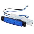 Partsam Thin Line 3 8 6 Led Blue Side Trailer Marker Lights Sealed Clearance Indicators For Trucks Bus Rv Lorry Van Jeep Suv
