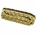 Waltyotur Gold Color Drive Chain 525-120 With O-ring Replacement For Atv Motorcycle 525 Pitch 120 Links