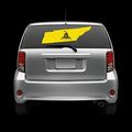 Tennessee State Shaped Gadsden Flag Windshield Sticker Self Adhesive Vinyl Tn Fa 