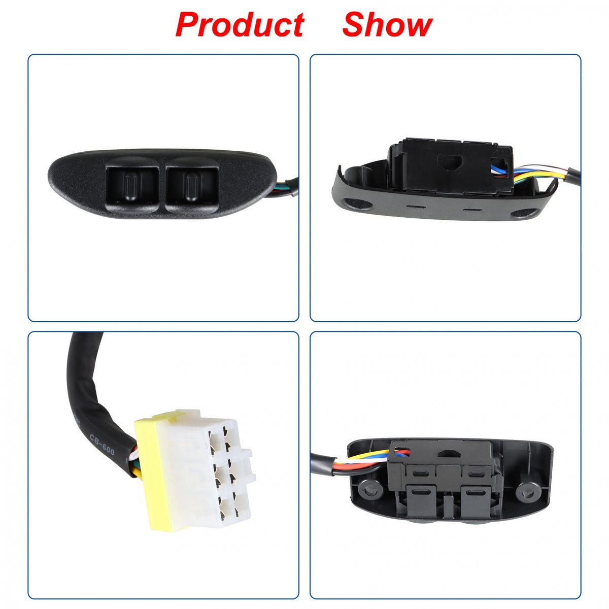 Driver Side Power Seat Adjustment Control Switch For 350z 2003 2004 2005 2006 2007 2008 Part Number 87066-cd001 Black Abs