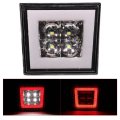 Universal Fitment Square Clear Led Third Brake Light Rear Tail Stop Safety Lamp For Car Lb3-u2-cl-led Waterproof High Mount