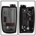 Acanii Smoked Lens Led Rear Tail Lights Brake Lamps G2 Driver Passenger Replacement For 1997-2002 Ford Expedition