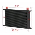 G-plus Universal 25 Row An-10an Engine Transmission Oil Cooler Filter Adapter Kit Aluminum Black