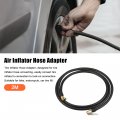 X Autohaux 2m Tire Inflator Extension Hose Chuck Adapter Quick Connect Release Air Compressor Pump With Deflation Tube