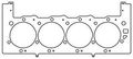 C5764-051 Mls 4 280 In Head Gasket For Big Block Chevy Left Side 051 Thickness 
