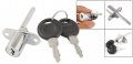0 6 Head Dia Plunger Lock Silver Tone For Sliding Door 