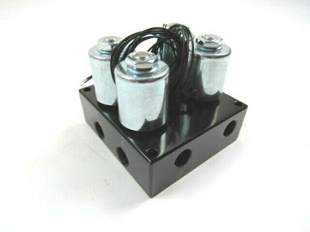 Air Ride 4 Port Valve Manifold -air Bag Suspension 1 Npt Black C21683bk
