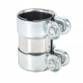 X Autohaux Exhaust Pipe Sleeve Connector Clamp Coupler For Seat Toledo Ibiza 56 94 Mm Silver Tone