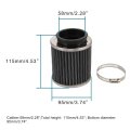 58mm Motorcycle Straight Tube Air Filter Replacement For Atv Scooter Dirt Pit Bike 2 28in Caliber 4 53in Height And 3 74in