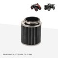 58mm Motorcycle Straight Tube Air Filter Replacement For Atv Scooter Dirt Pit Bike 2 28in Caliber 4 53in Height And 3 74in