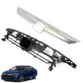 Front Upper Grille And Chrome Trim Assembly Black Plastic Replacement For 2021 2022 2023 Accord Direct Fit With Housing 