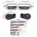 Httmt- Chrome Spike Frame Slider Billet Aluminum For Cbr1000rr Cbr 1000 Rr 2006-2007 P N Mt290-006 A