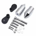 Httmt- Chrome Spike Frame Slider Billet Aluminum For Cbr1000rr Cbr 1000 Rr 2006-2007 P N Mt290-006 A