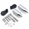 Httmt- Chrome Spike Frame Slider Billet Aluminum For Cbr1000rr Cbr 1000 Rr 2006-2007 P N Mt290-006 A