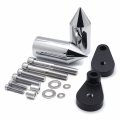 Httmt- Chrome Spike Frame Slider Billet Aluminum For Cbr1000rr Cbr 1000 Rr 2006-2007 P N Mt290-006 A