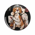 1080 Graphics Sherlock Bones Cute Dog Quotes Gift Key Chain Double Sided Stainless Steel Keychain 