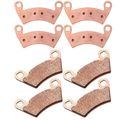 Front And Rear Brake Pads For Polaris Ranger 800 Crew 700 900 Rzr 4 Xp 1000 Ceramic Fa354 Fa452 8 Pieces
