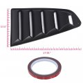For 2015 2016 2017 2018 Compatible Ford Mustang Gt V6 Vents Style Quarter 1 4 Side Window Louver Scoop Cover