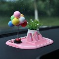 Car Phone Holder Non Slip Silicone Dashboard Pad Desk Stand Multifunction Antislip Mat For Center Console Accessories Pink