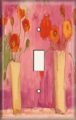 Snazzyswitch Red Flower Vases Decorative Light Switch Cover Single Toggle Wall Plate 