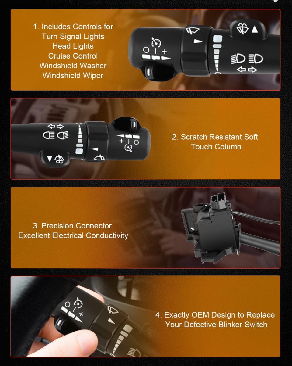 Multi Function Turn Signal Combination Switch 12450067 For Cadillac Escalade Chevy Silverado Suburban Avalanche Gmc Yukon