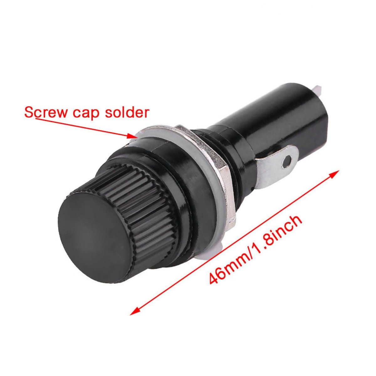 Panel Mount Holder 5pcs Transformer Cap 6x30mm With 10 Glass Tube For 6 30mm Insurance