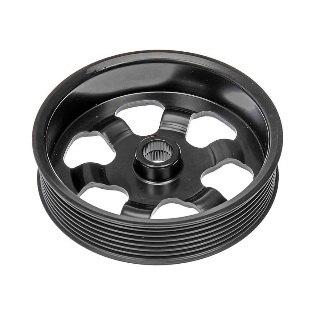 Power Steering Pump Pulley For Acura Rdx 2007 2008 2009 2010 2011 2012 Steel Serpentine Belt Type Silver Press Fit Replacement