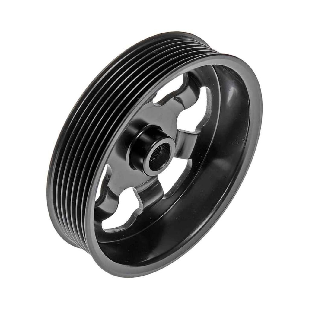 Power Steering Pump Pulley For Acura Rdx 2007 2008 2009 2010 2011 2012 Steel Serpentine Belt Type Silver Press Fit Replacement