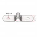 Uxcell 5mm 0 2 Rigid Pipe Strap Holes Tube Straps 201 Stainless Steel Tension Clip Clamp 45pcs