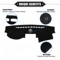 Vekauto Car Dashboard Cover Mat Compatible For Kia Sorento 2010-2016 Protective Polyester Black Center Console Interior Trim
