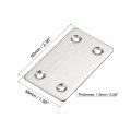 Uxcell Flat Straight Brace Repair Plate 60 X 38 1 5mm Stainless Steel Fixing Mending Bracket Connector Silver For Furniture