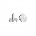 M2 5x6mm Slotted Round Large Flat Head Screws 10pcs 304 Stainless Steel Decoration 