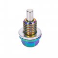 X Autohaux M12x1 75 Multicolor Magnetic Oil Drain Plug Sump Pan Nut Bolt Screw With Gaskets For Universal Car 1 Set