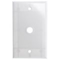 Cooper Wiring 2128w-box 1 Gang Coax Or Telephone Wire Wallplate White Pack Of 25 