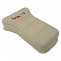Center Armrest With Embroidered C3 Cross Flags Oyster For 1978 Corvette 