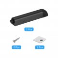 Uxcell 2pcs Push To Open Door Latch Aluminum Alloy Magnetic Latches For Hidden Cabinets Rv Drawers Kitchen Cupboard Black
