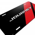 Ipick Image Made For Dodge Journey Carbon Fiber Look Red Stripe Graphic Special Aluminum Metal License Plate