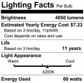 Satco S6587 Transitional Light Bulb In White Finish 46 00 Inches Color